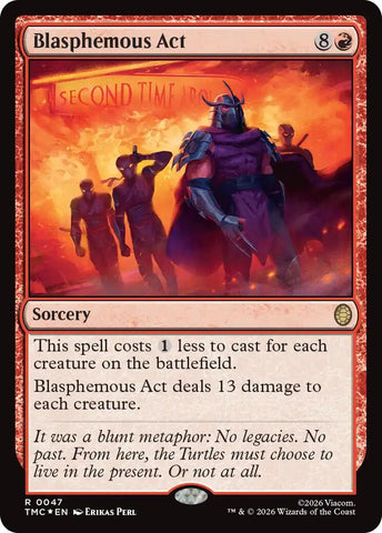 Blasphemous Act (Surge Foil) [Teenage Mutant Ninja Turtles Commander]