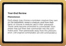 Year-End Review (Black Lotus Unknown Planechase) [Oversize Cards]