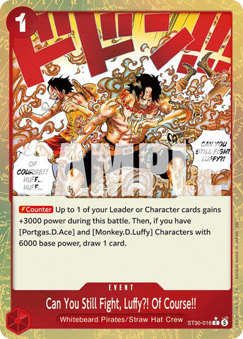 Can You Still Fight, Luffy?! Of Course!! (Parallel) [Starter Deck EX: Luffy & Ace]