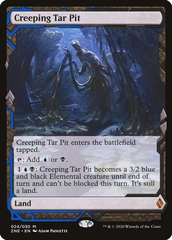 Creeping Tar Pit (Expeditions) ESPAÑOL [Zendikar Rising Expeditions]