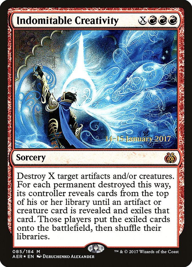 Indomitable Creativity ESPAÑOL [Aether Revolt Prerelease Promos]
