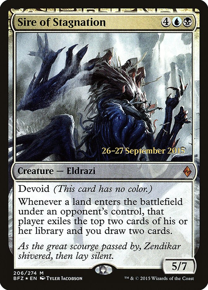 Sire of Stagnation ESPAÑOL [Battle for Zendikar Prerelease Promos]