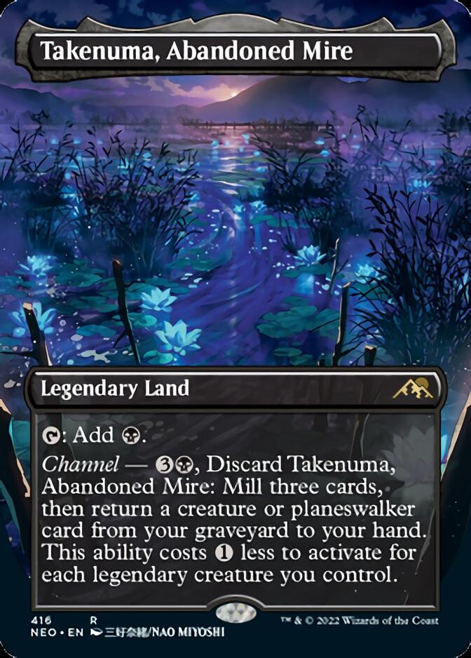Takenuma, Abandoned Mire (Borderless Alternate Art) ESPAÑOL [Kamigawa: Neon Dynasty]