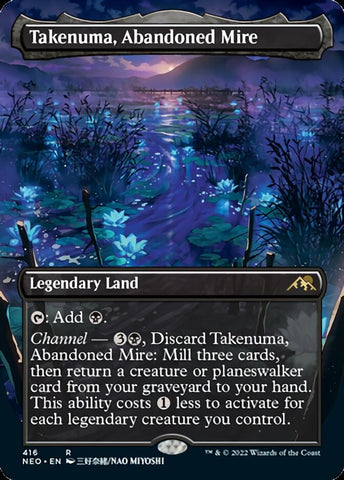 Takenuma, Abandoned Mire (Borderless Alternate Art) ESPAÑOL [Kamigawa: Neon Dynasty]