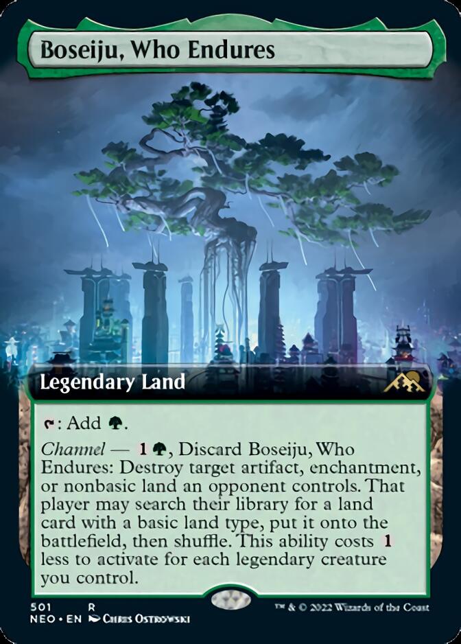 Boseiju, Who Endures (Extended Art) JAPANESE [Kamigawa: Neon Dynasty]