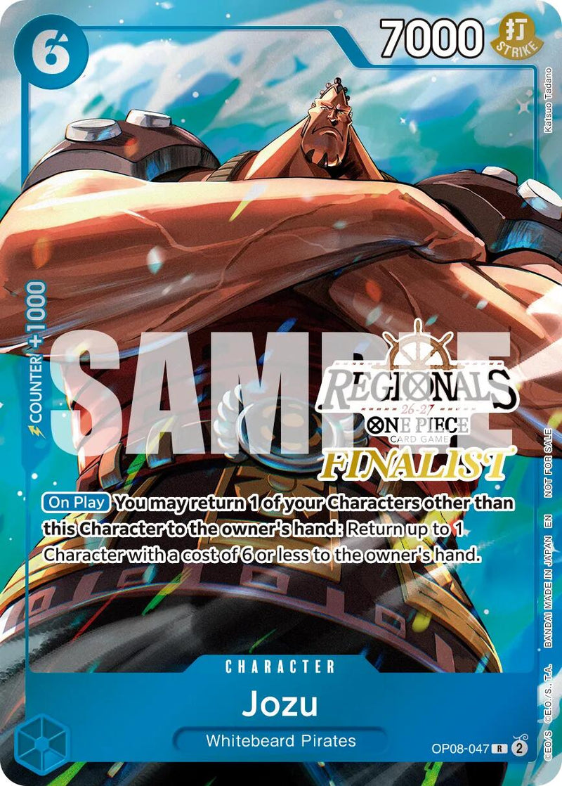 Jozu (Regionals Finalist Card Set 26-27 Vol.2) [One Piece Promotion Cards]