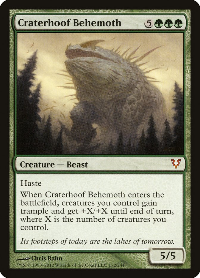 Craterhoof Behemoth CHINESE [Avacyn Restored]