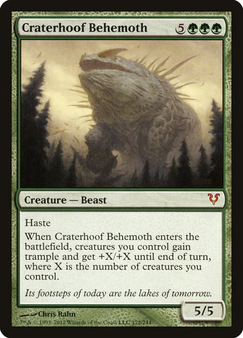 Craterhoof Behemoth CHINESE [Avacyn Restored]
