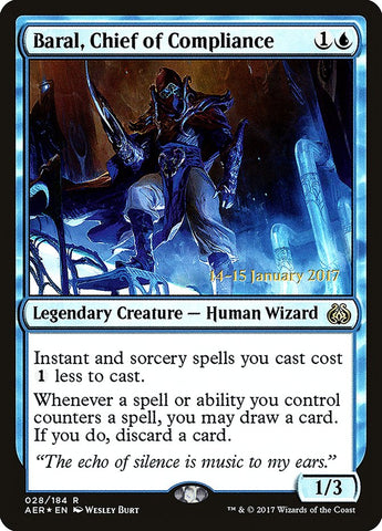 Baral, Chief of Compliance ESPAÑOL [Aether Revolt Prerelease Promos]