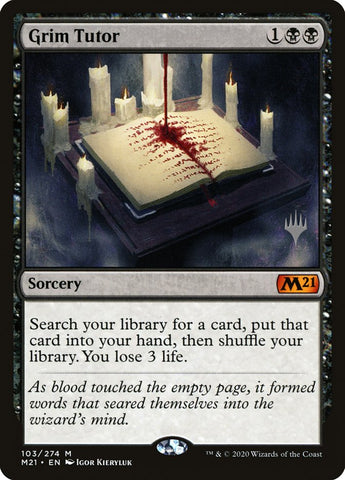 Grim Tutor (Promo Pack) PORTUGUESE [Core Set 2021 Promos]