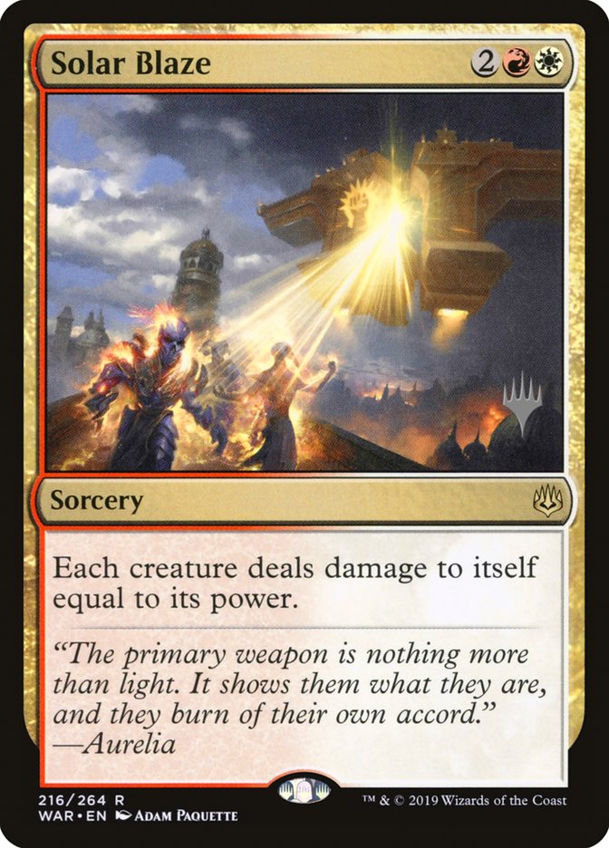 Solar Blaze (Promo Pack) ESPAÑOL [War of the Spark Promos]