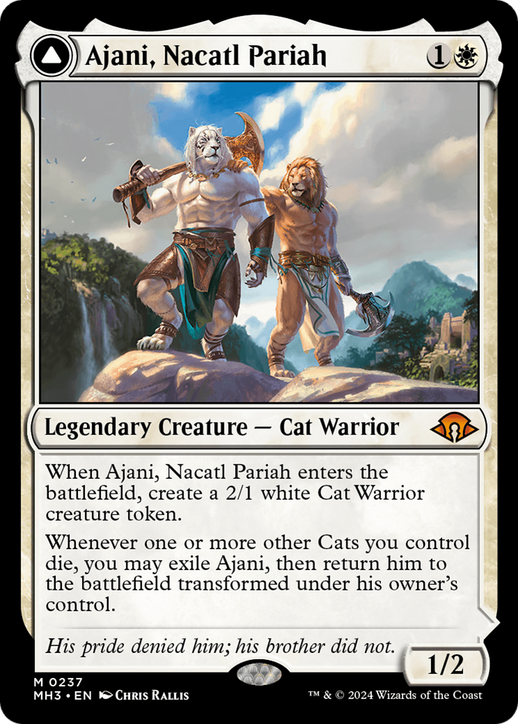 Ajani, Nacatl Pariah // Ajani, Nacatl Avenger GERMAN [Modern Horizons 3]