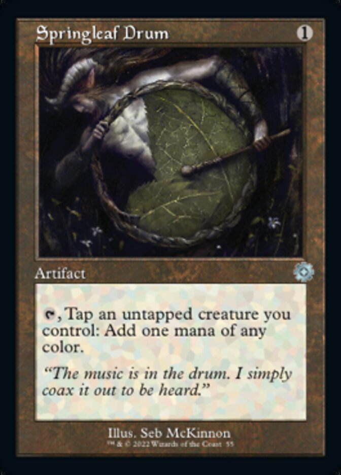 Springleaf Drum (Retro) ESPAÑOL [The Brothers' War Retro Artifacts]