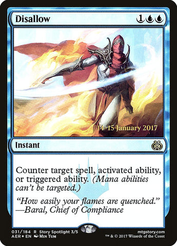 Disallow ESPAÑOL [Aether Revolt Prerelease Promos]