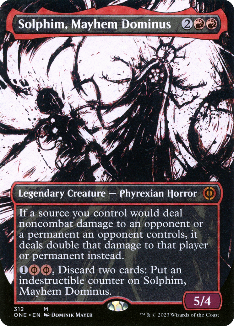 Solphim, Mayhem Dominus (Borderless Ichor) ESPAÑOL [Phyrexia: All Will Be One]