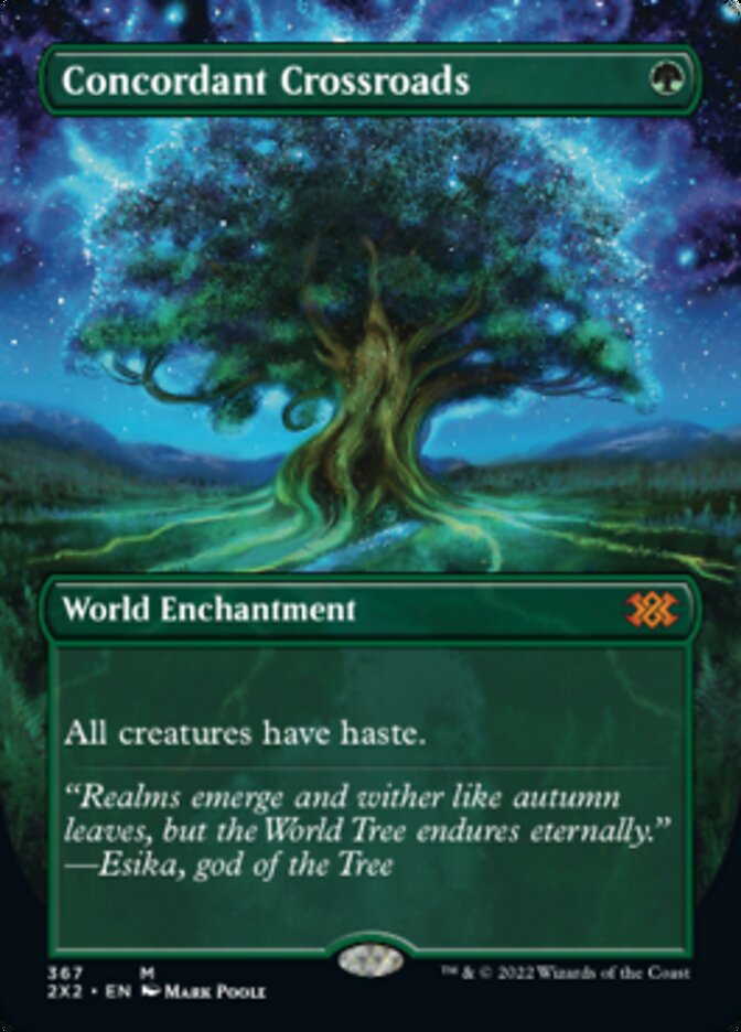 Concordant Crossroads (Borderless Alternate Art) JAPANESE  [Double Masters 2022]