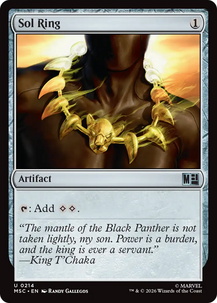 Sol Ring (0214) (Surge Foil) [Marvel Super Heroes Commander]