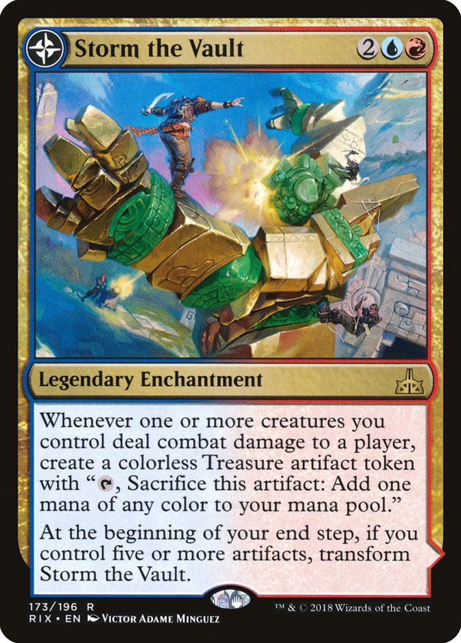 Storm the Vault // Vault of Catlacan RUSSIAN  [Rivals of Ixalan]