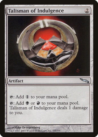 Talisman of Indulgence ESPAÑOL  [Mirrodin]