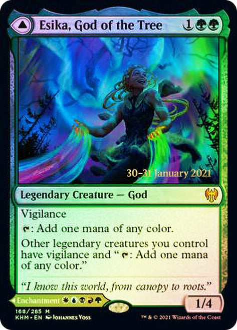 Esika, God of the Tree // The Prismatic Bridge ESPAÑOL [Kaldheim Prerelease Promos]