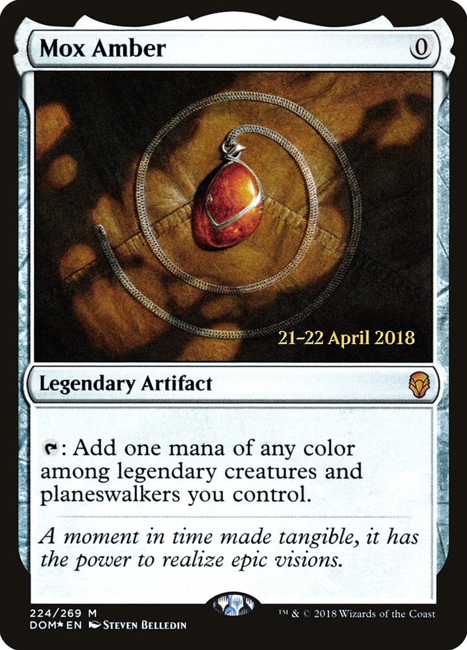 Mox Amber ESPAÑOL [Dominaria Prerelease Promos]
