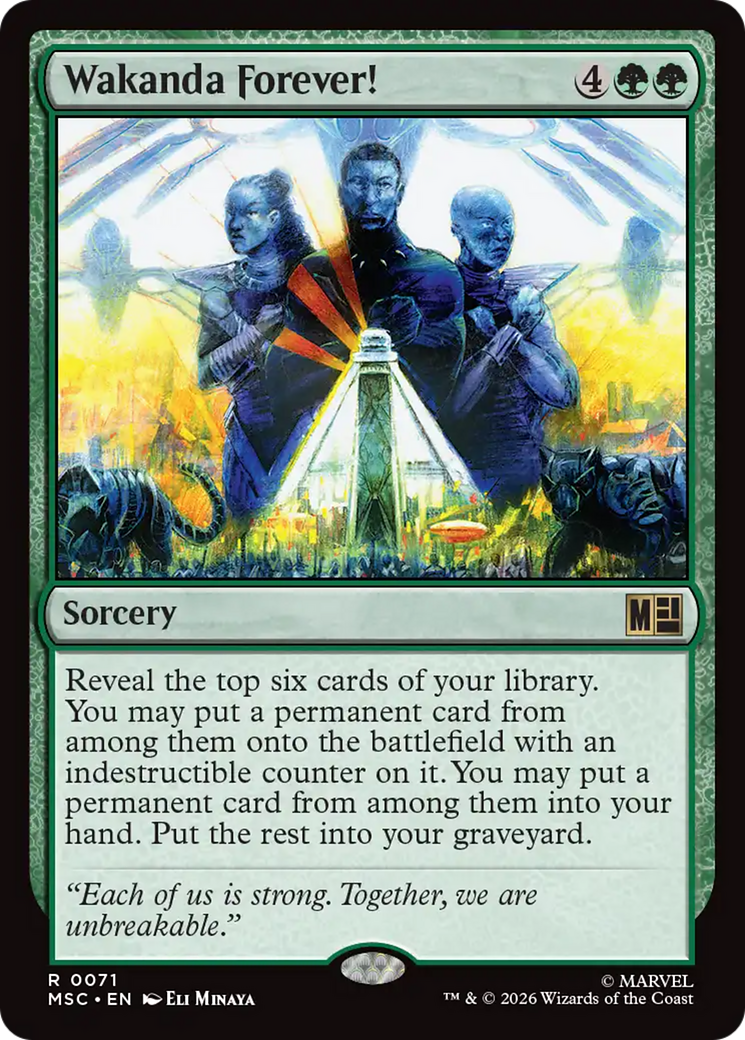 Wakanda Forever! (Surge Foil) [Marvel Super Heroes Commander]