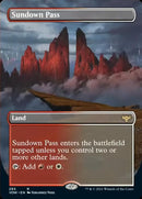 Sundown Pass (Borderless Alternate Art) JAPANESE [Innistrad: Crimson Vow]
