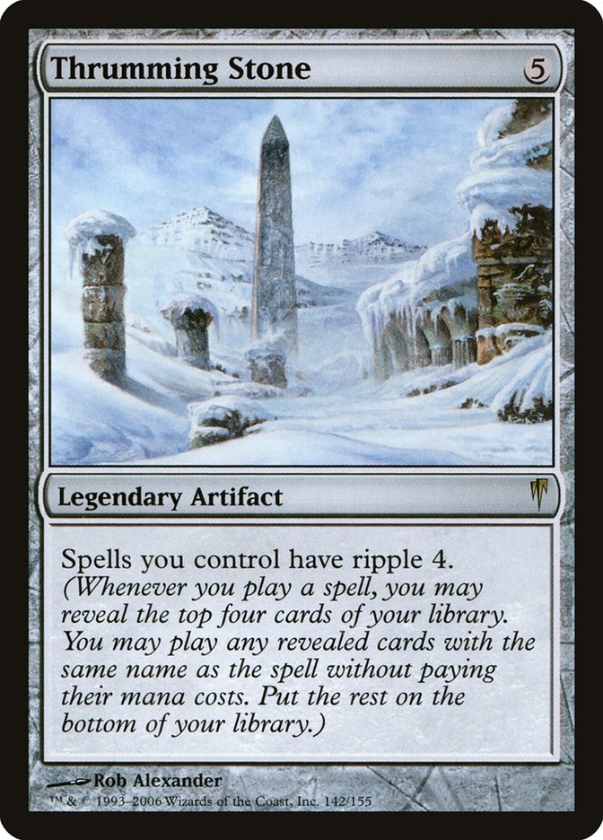 Piedra monotonica - Thrumming Stone   [Coldsnap]