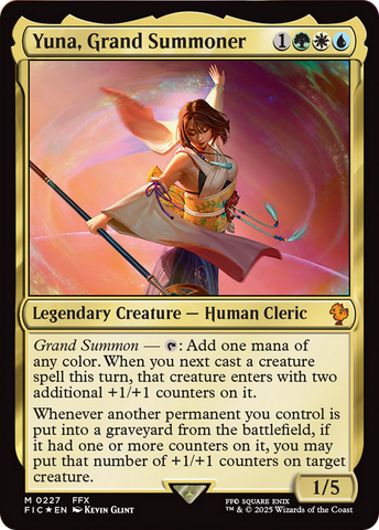 Yuna, Grand Summoner (Surge Foil) [FINAL FANTASY Commander]