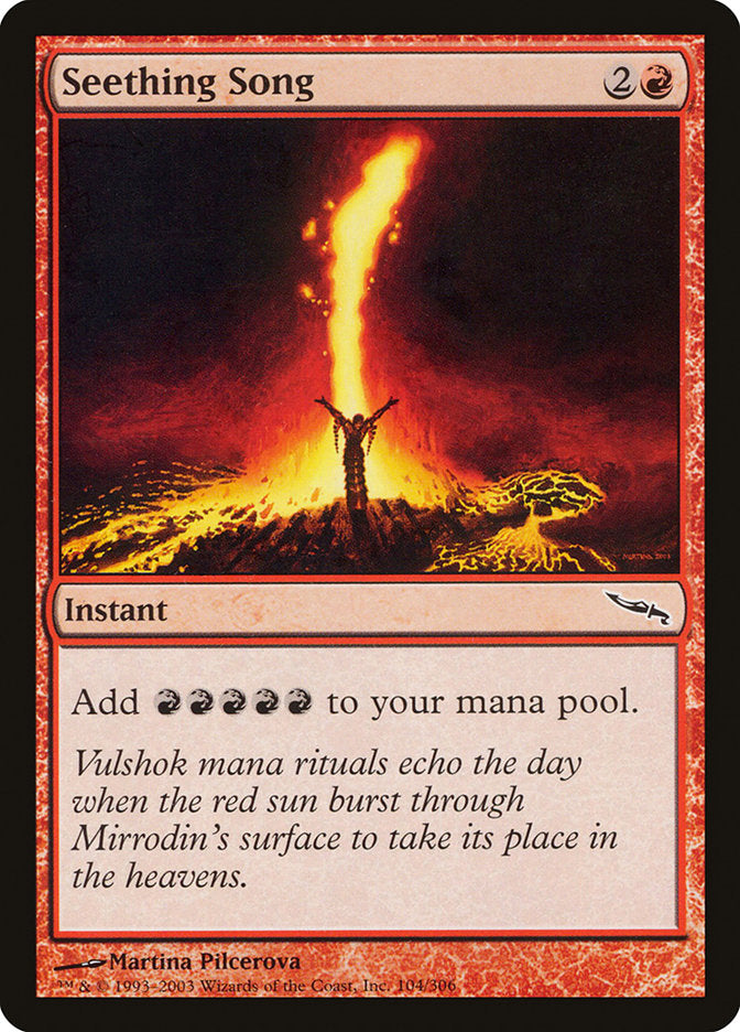 Seething Song ESPAÑOL [Mirrodin]
