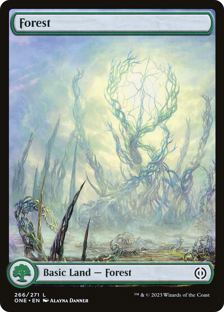 Forest (266) (Full-Art) ESPAÑOL [Phyrexia: All Will Be One]