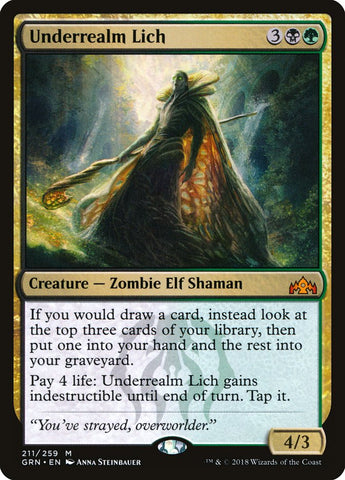 Underrealm Lich ESPAÑOL [Guilds of Ravnica]