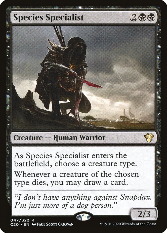 Species Specialist ESPAÑOL  [Commander 2020]