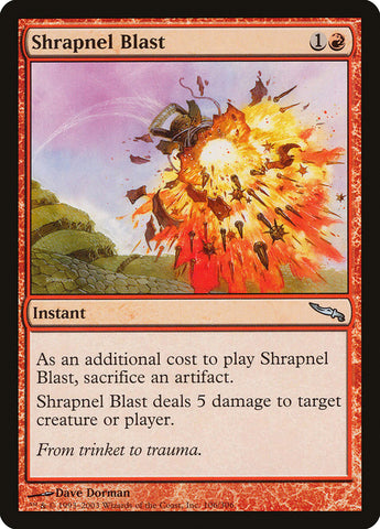 Shrapnel Blast SIGNED [Mirrodin]
