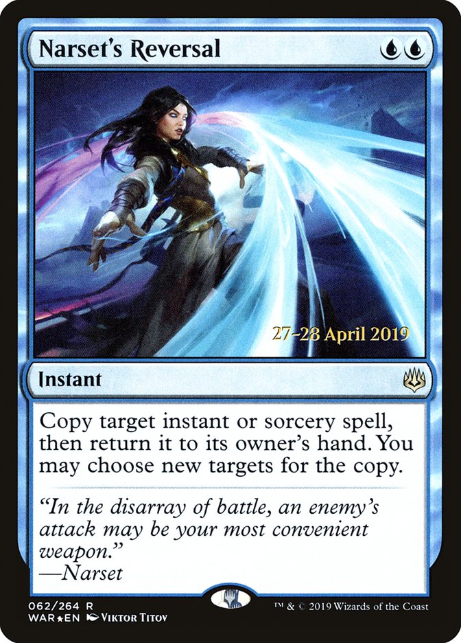 Narset's Reversal ESPAÑOL [War of the Spark Prerelease Promos]