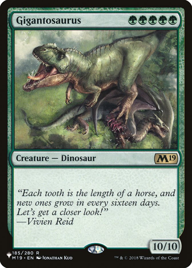 Gigantosaurus JAPANESE [The List]
