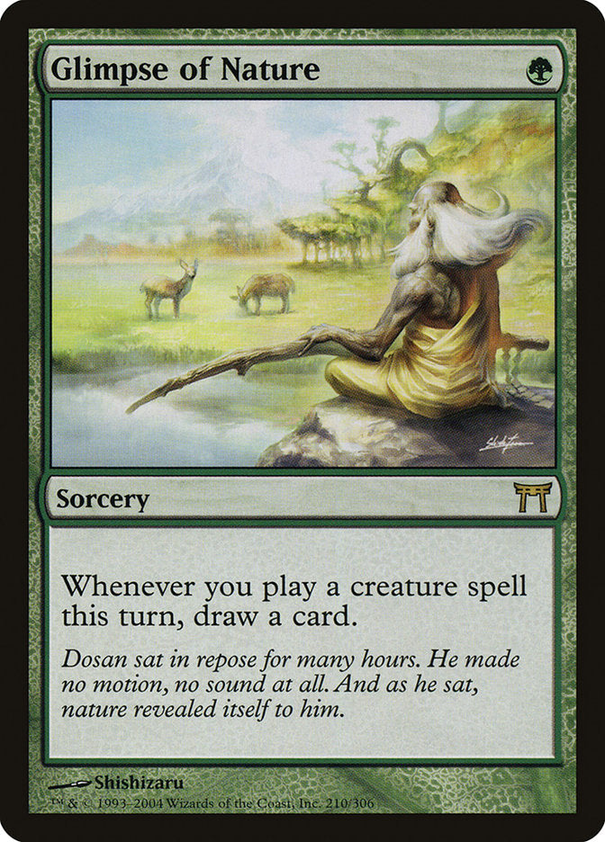 Glimpse of Nature ESPAÑOL [Champions of Kamigawa]
