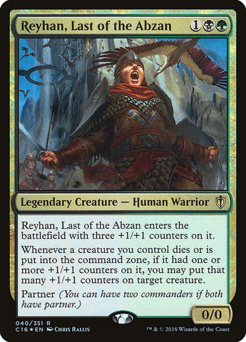 Reyhan, Last of the Abzan JAPANESE [Commander 2016]