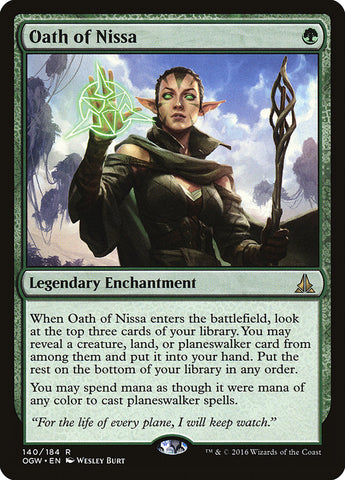 Oath of Nissa JAPANESE [Oath of the Gatewatch]