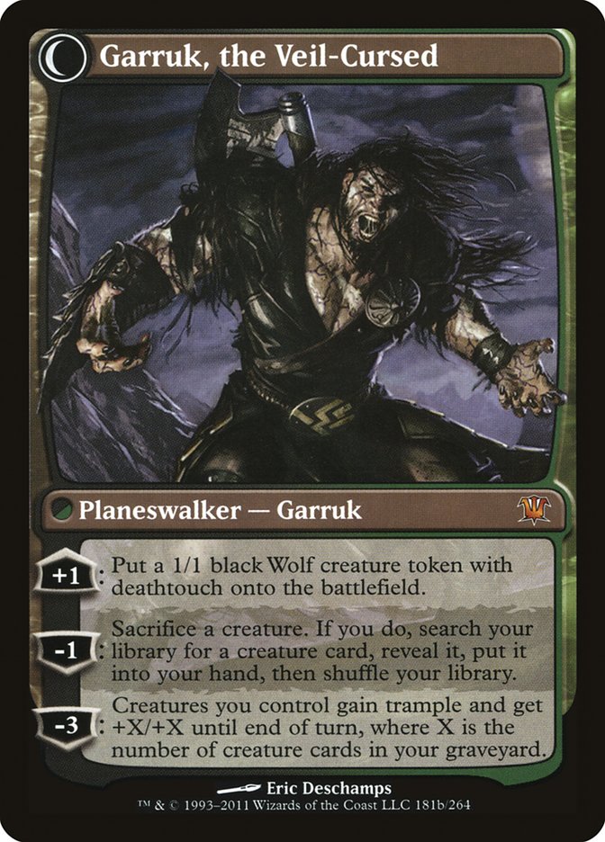 Garruk Relentless // Garruk, the Veil-Cursed ESPAÑOL [Innistrad]