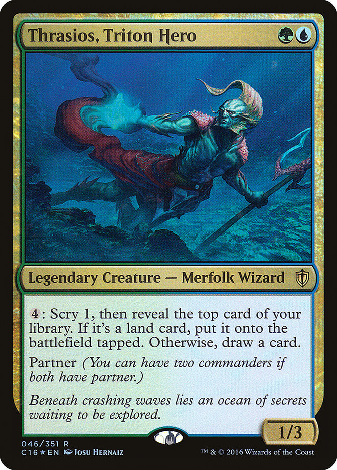 Thrasios, Triton Hero JAPANESE [Commander 2016]