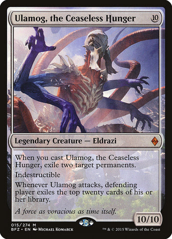 Ulamog, the Ceaseless Hunger PORTUGUESE [Battle for Zendikar]