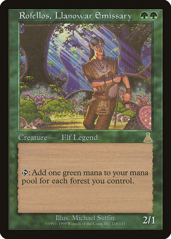 Rofellos, Llanowar Emissary JAPANESE [Urza's Destiny]