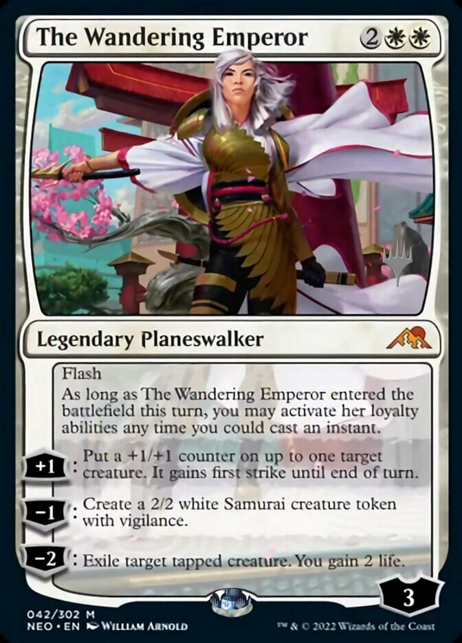 The Wandering Emperor (Promo Pack) ESPAÑOL  [Kamigawa: Neon Dynasty Promos]