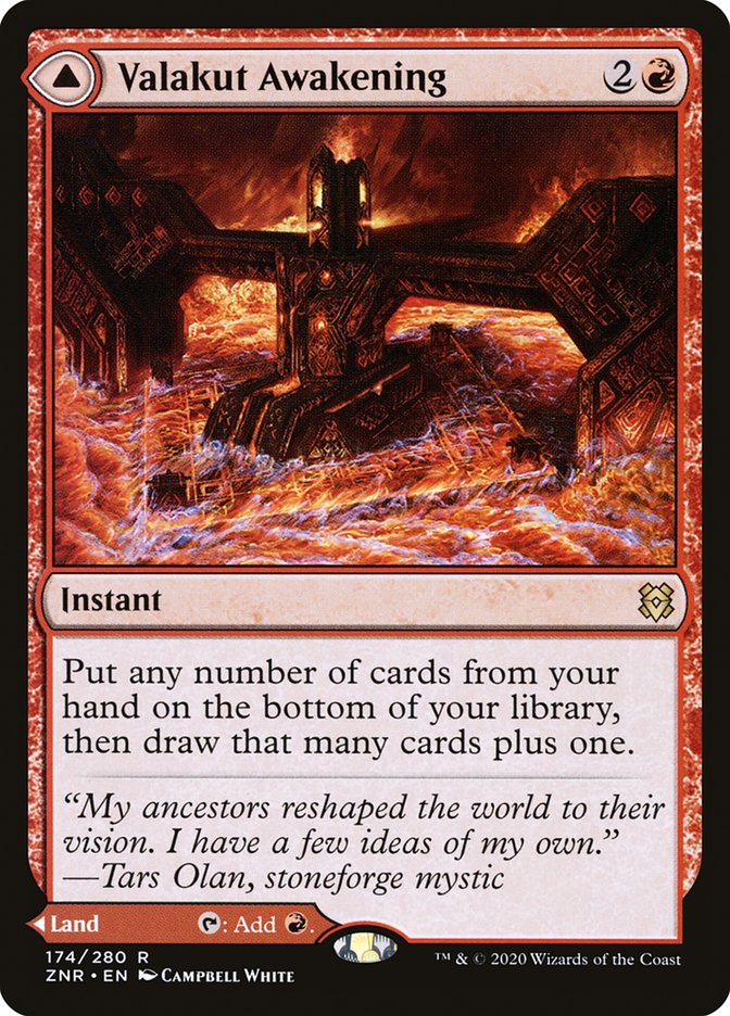 Valakut Awakening // Valakut Stoneforge CHINESE [Zendikar Rising]