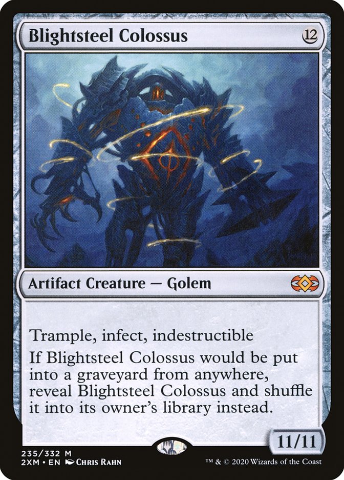 Blightsteel Colossus CHINESE [Double Masters]