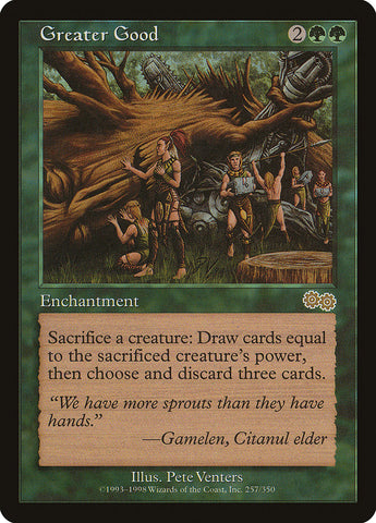 Greater Good JAPANESE [Urza's Saga]