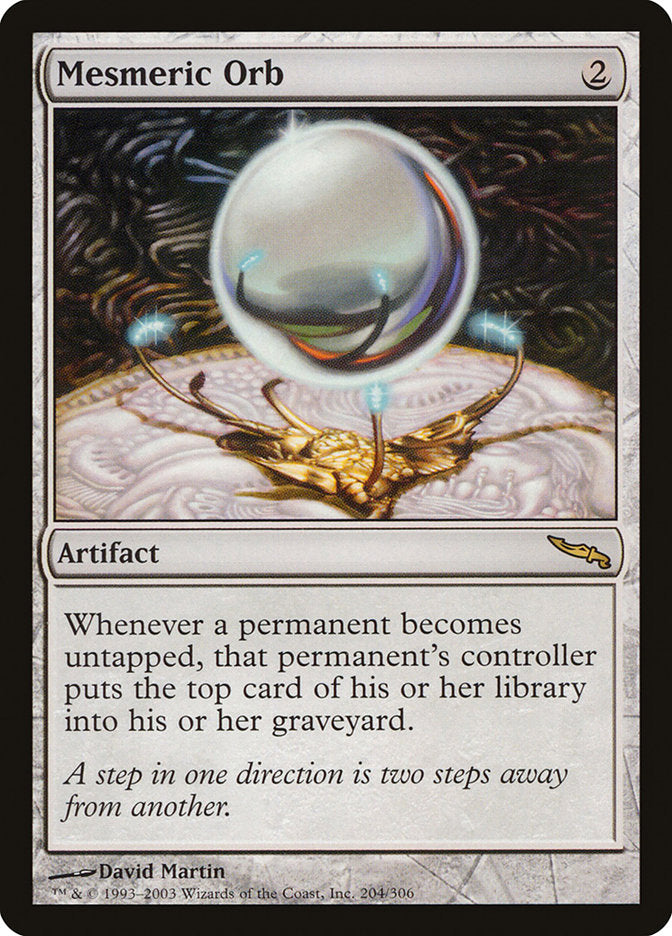 Mesmeric Orb ESPAÑOL STAMPED [Mirrodin]