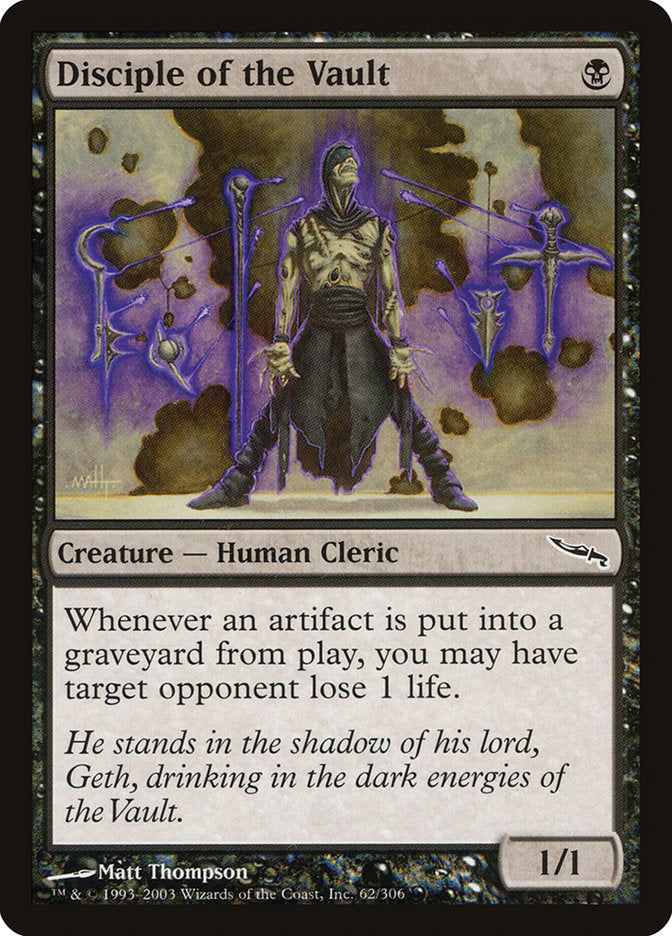 Disciple of the Vault ESPAÑOL [Mirrodin]