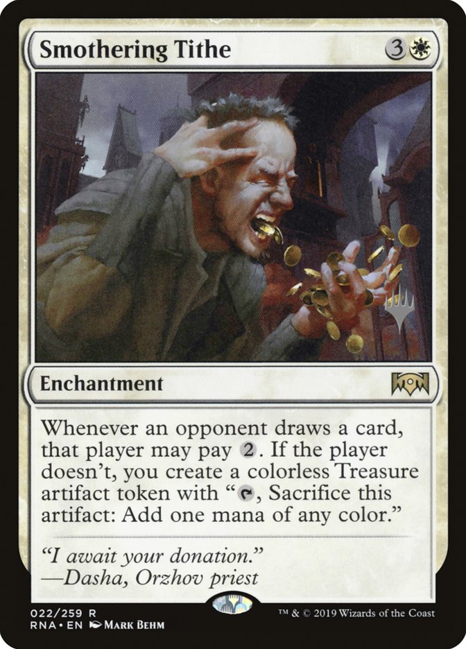 Smothering Tithe (Promo Pack) ESPAÑOL [Ravnica Allegiance Promos]